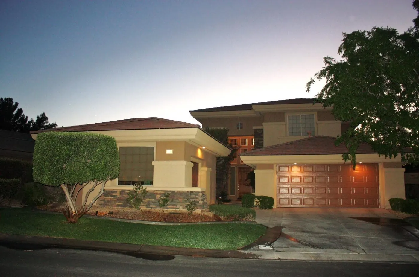 After: completed full exterior repaint of an Anthem Country Club home by MK Painting Henderson