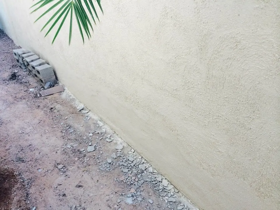 After: stucco wall repaired, retextured and refinished smooth by MK Painting Las Vegas